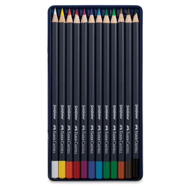 Goldfaber Faber-Castell blyanter 12 farver Metalemballage 114712 FC