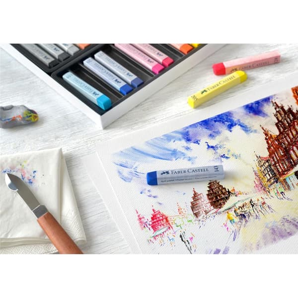Kritor torra pasteller Faber-Castell CREATIVE STUDIO 24 FÄRGER FÖRPACKNING KARTONG 128324FC