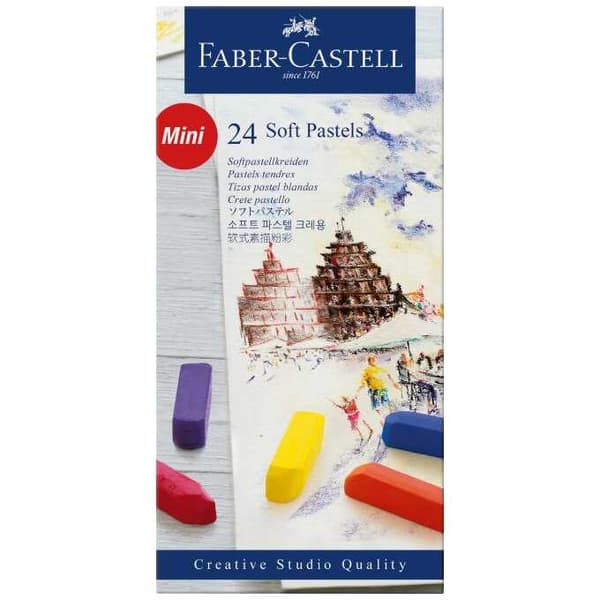 Torra pasteller Faber-Castell Creative Studio Mini 24 färger 128224 FC