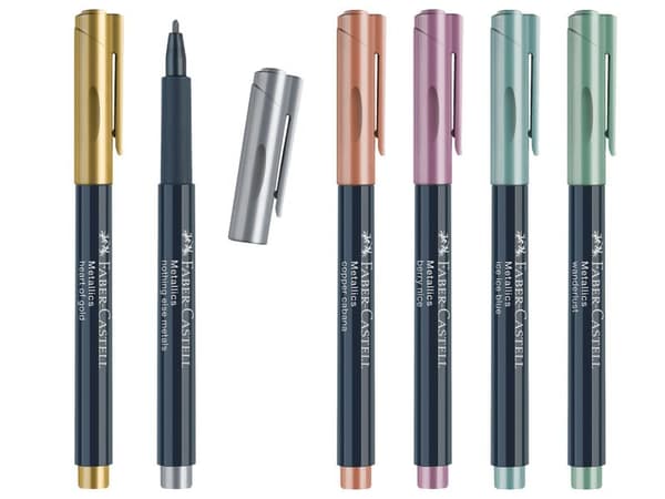 Faber-Castell Mettalics Metallic Markers Blister 6 kpl.