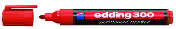 Edding 300 Permanent Marker Rund Rød 1,5-3 mm 300/002/CZ