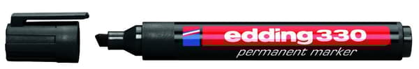 Edding 330 Permanent Marker Mejsel Sort 1-5mm 330/001/C