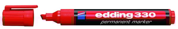 Edding 330 Permanent Marker Mejsel Rød 1-5 mm 330/002/CZ