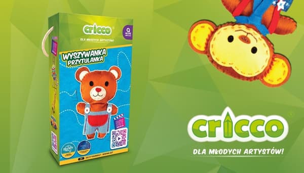 Cricco DIY -kirjontasarja pehmoinen karhu CR123