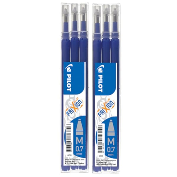 Pilot Frixion Patroner Blå 0,7 2x3st