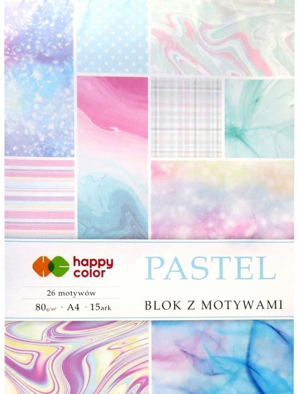 A4 Pastelli Block 26 Motifia /15 arkkia/ Happy Color 80g/m2 HA-3808 2030-P