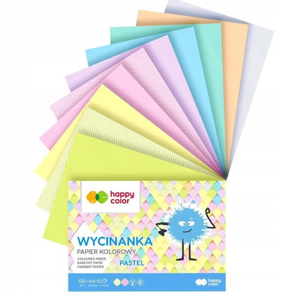 Pastelli Cutout Block A4 100g /10 arkkia/ Happy Color HA-3710-2030-PA10