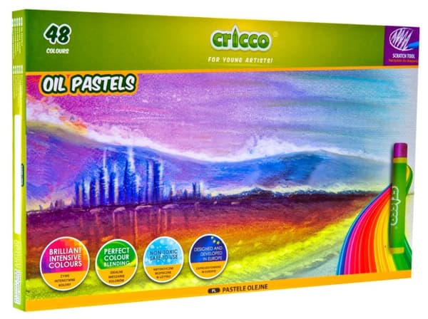 Cricco Oljepastell 48 färger CR418K48