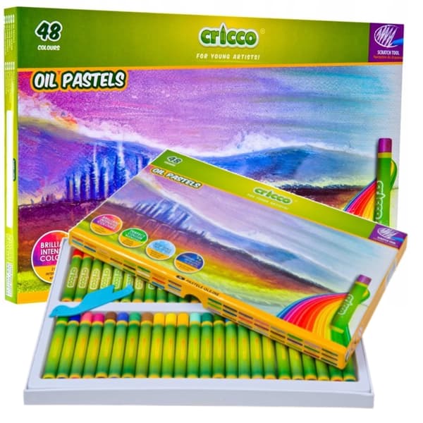 Cricco Oljepastell 48 färger CR418K48