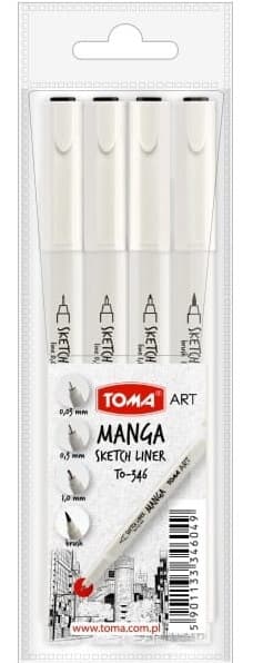 Toma Manga Tegnepen 4 stk TO-346