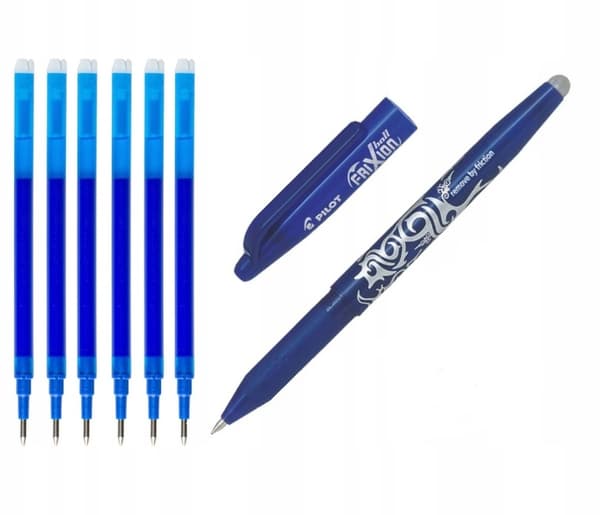 Frixion Pen 0,7 Blå + 6 Q-Connect patroner