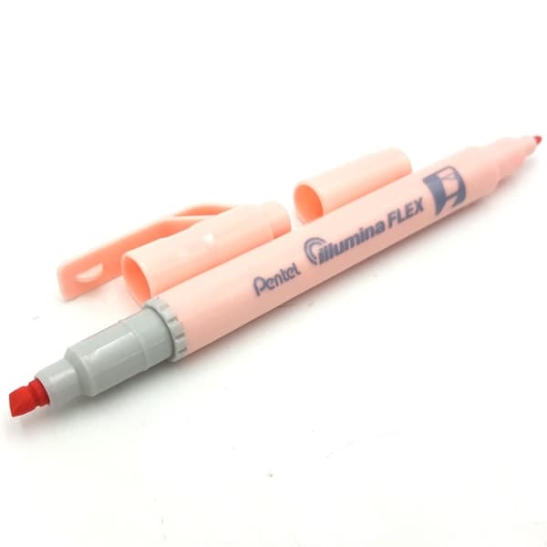 Pentel Highlighter Dubbelsidig Illumina Flex Orange Pastell SLW11P-FE