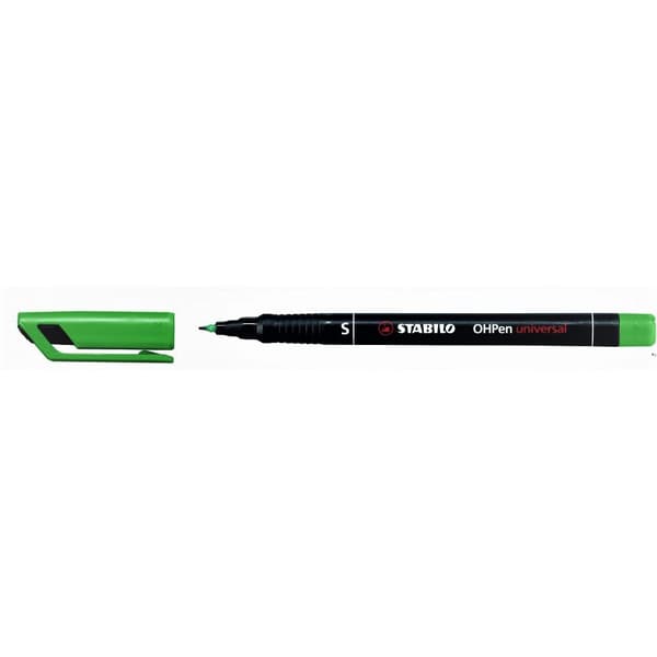 Stabilo OHPen S Folie Pen Grøn 0,4 mm