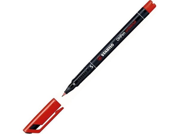 Stabilo OHPen S Foliepenna Röd 0,4 mm
