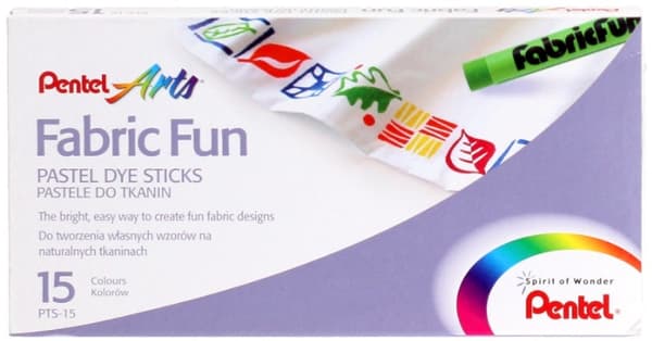 Pentel Fabric Fun Fabric Pastellit /15col./ PTS715
