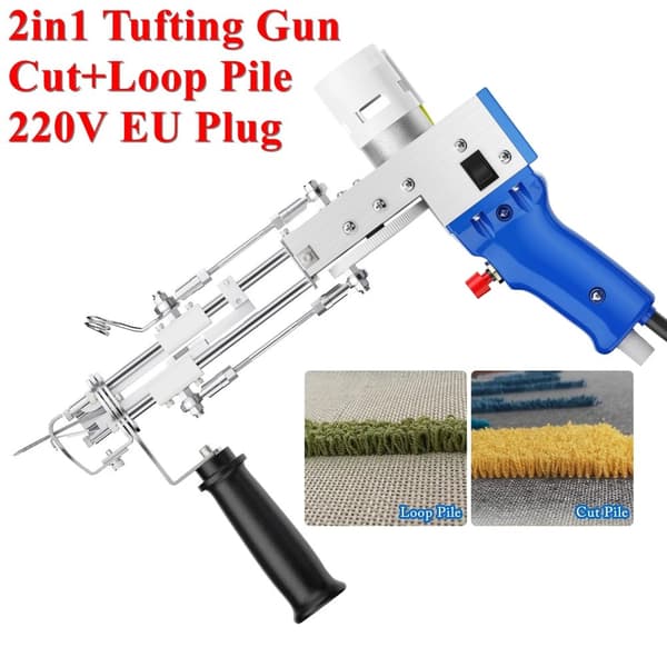 Elektrisk Tufting Pistol, Klippet & Løkke Pile, 220V,220V