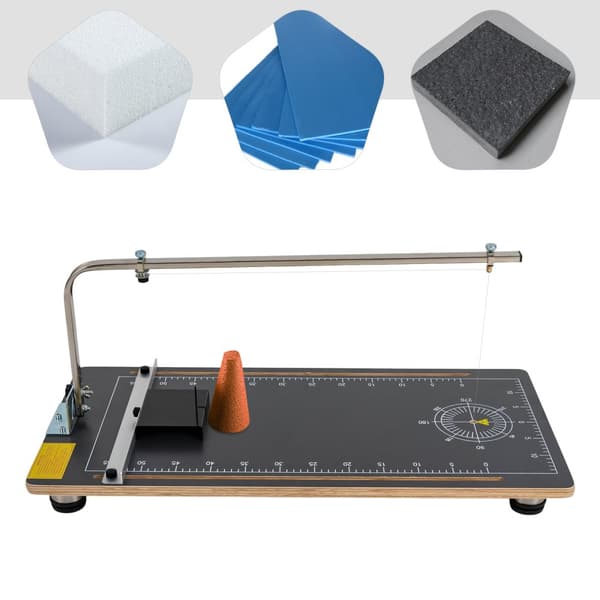 Hot Wire Skumskærer, Justerbar Temperatur 50-300℃, Maksimal Skærehøjde 20 cm, Fleksibel Skærevinkel 0-45°