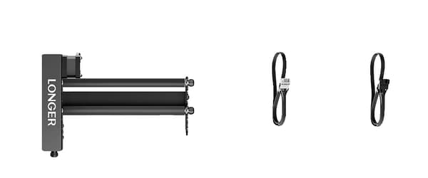 LÄNGRE Rotary Roller, 360° Rotation, Justerbart 6-300mm Graveringsutrymme,LONGER Rotationsrulle