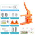 Miniatyrbild 1 av 2: Badgemaskin för knappar, 300 set ingår, ergonomisk design,orange