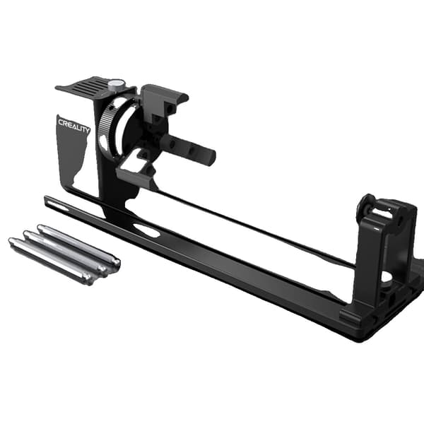 Rotary Gravyrset, Justerbara Käftar, 360° Rotation,svart