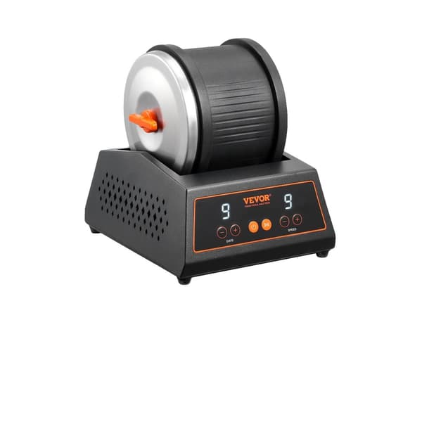 Rock Tumbler Maskine, Direkte-Drevet Motor, 9-Hastigheds Kontrol,4 kg metal