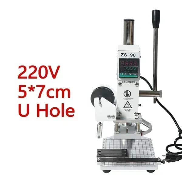ZONESUN Kuumafoliopainokone, 220V Virtalähde, 5*7cm Painoalue,220 V 5x7cm