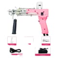Miniatyrbillede 1 af 2: Elektrisk Tufting Pistol, Klippet og Løkke Pile, Justerbar Pile Højde, Værktøjer Inkluderet,Lyserød