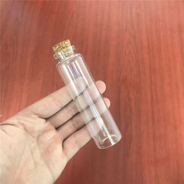 DIY Glasflasker, 55 ml kapacitet, Korklåg, 50 stk. sæt