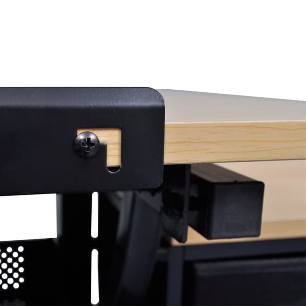The Living Store tegnebord med skammel og tre skuffer vipbar bordplade -  Tegneborde