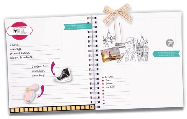 Lena Gör-det-själv Scrapbook m. nyckel, stor