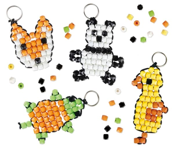 Fashion maskot djur nyckelringar Set