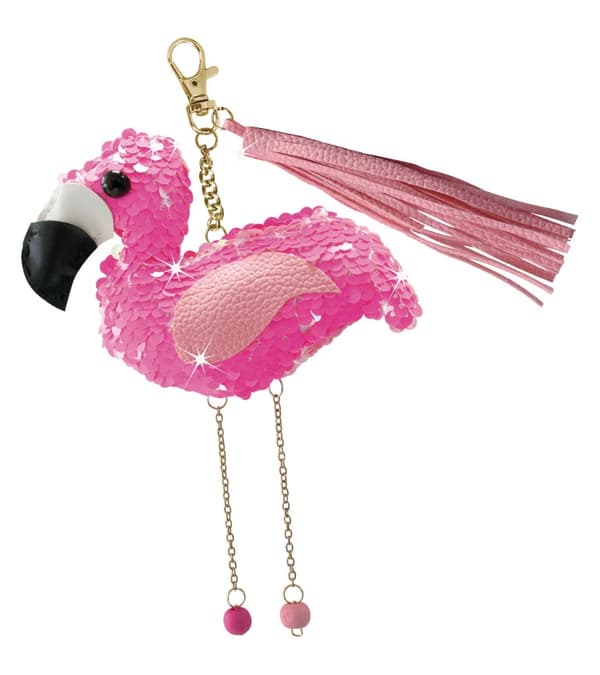 Fashion Pailletter charm - Flamingo