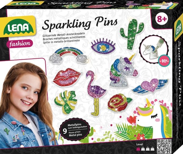 Lena Metal Sparkling Pins till barn