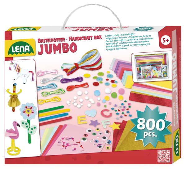 Lena Jumbo Handicraft Box Jumbo Pink