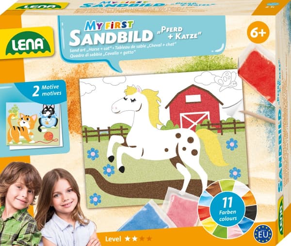 LENA Sandkonst set till barn - djur