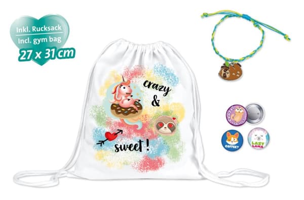 Fashion Batik "Designa din ryggsäck i linne" set för barn från 8 år