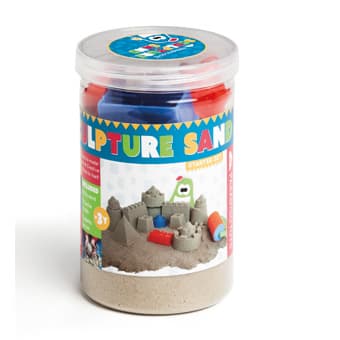 Sandskulpturer  (500g Kinetisk sand + formar)