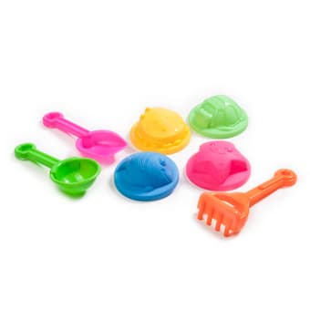 Sandskulpturer (1300g Kinetisk sand+ slottsformar)