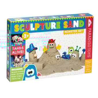 Sandskulpturer (Monsterset med 1 kg kinetisk sand)