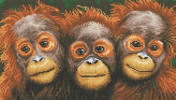 Diamond Dotz 47 x 27 cm - Orangutanger