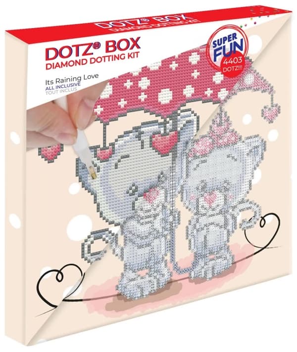 Diamond Dotz Box 28 x 28 cm - Its raining love