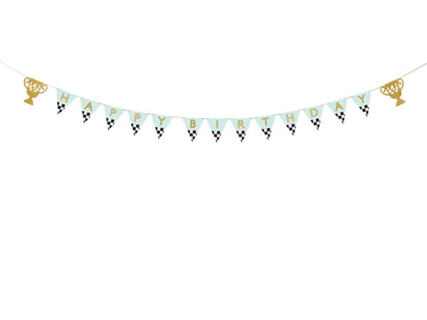 Happy Birthday Cups -banneri 2,5 m