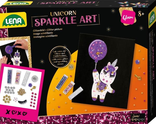 LENA Sparkle Art - Glitterset med enhörning