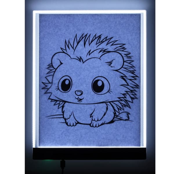 Piirustustaulu, piirustustaulu, LED-valaistu, A4