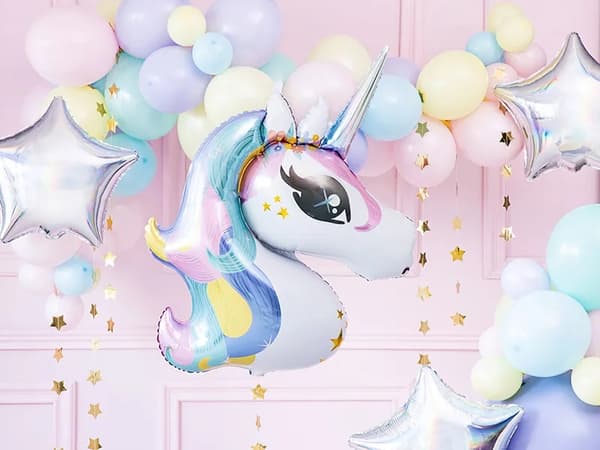 Unicorn folieballon 73cm x 90cm