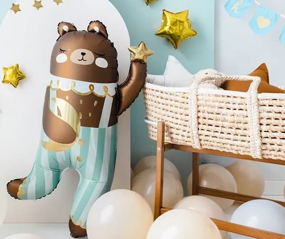 Bamse folieballon 55cm x 90cm