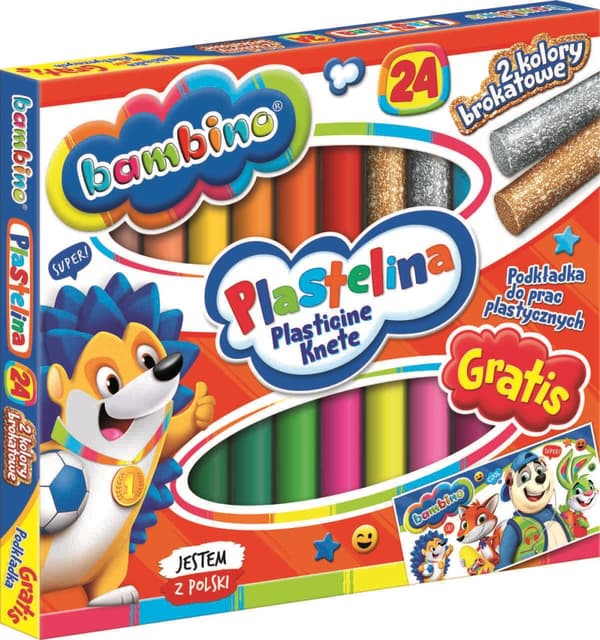Bambino plasticine 24 färger
