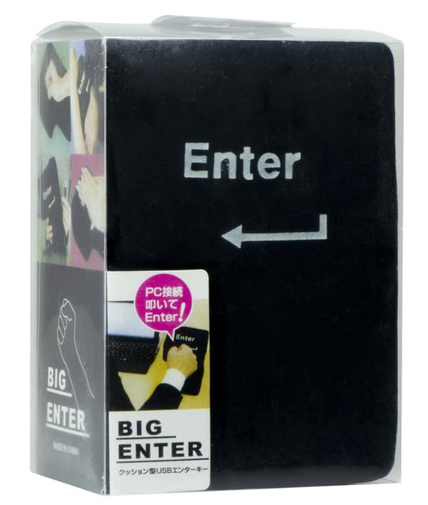 ENTER-tangent stor anti-stress USB-kudde