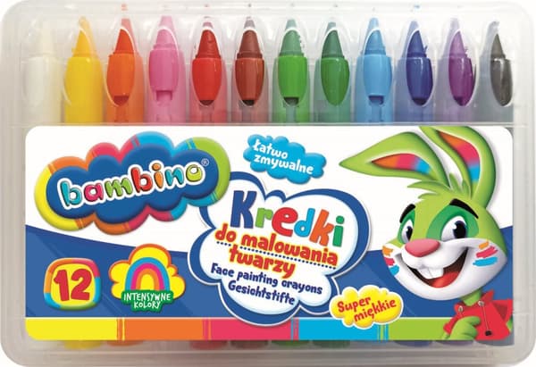 Bambino ansigtsmaling farveblyanter 12 farver