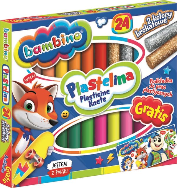 Bambino plastiliini 24 väriä